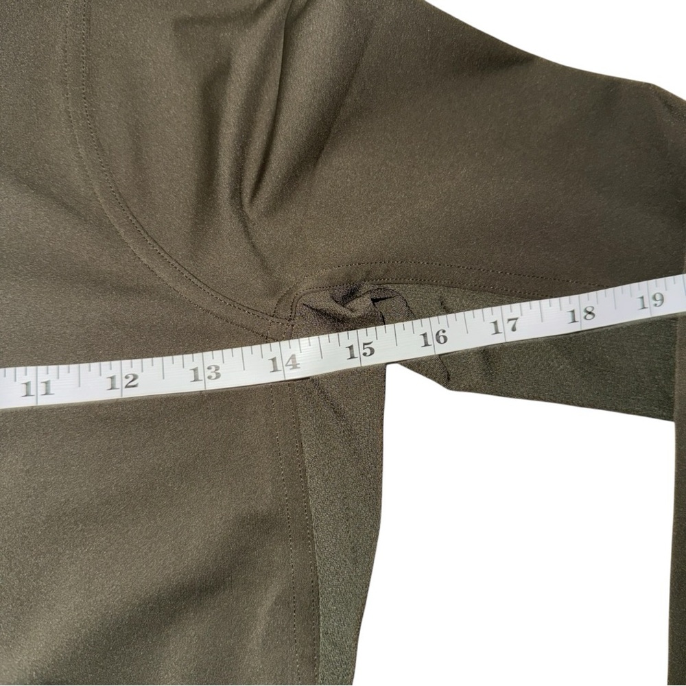 Lululemon Nulux Long-Sleeve Dress Dark Olive Size 4 NWT tennis pickleball - Picture 5 of 10
